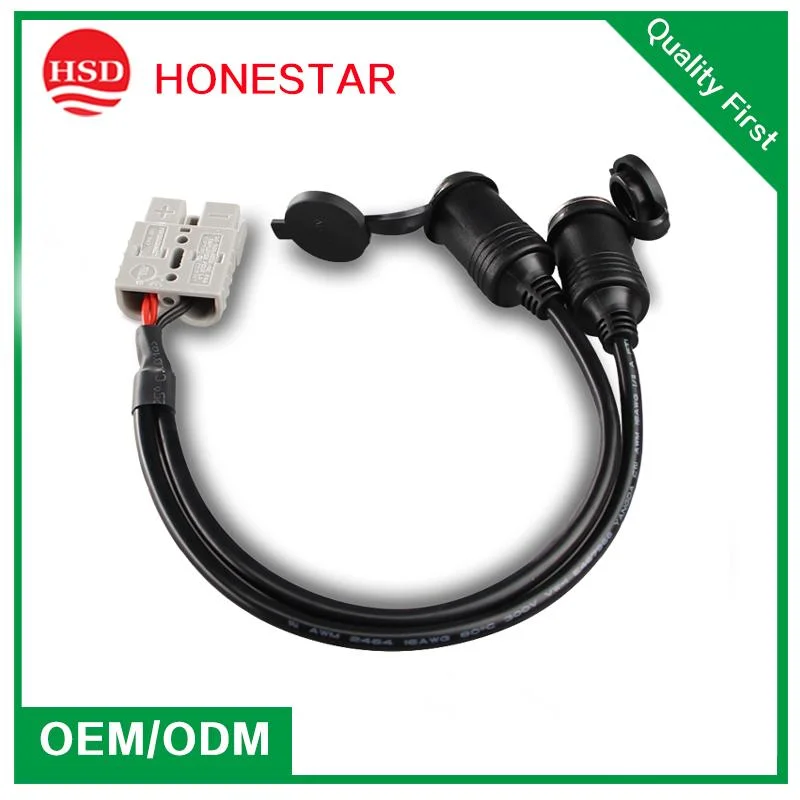 50A Cable Adapter Extension Power Wire to Car Socket for Solar Panel Connection Wire